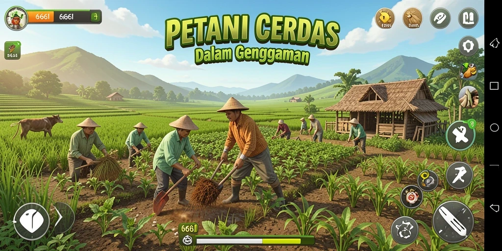 Gameplay seru di dunia pertanian virtual dengan <strong>666I</strong>.