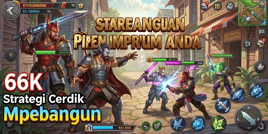 Tangkapan layar menunjukkan momen epik dalam gameplay SLG.