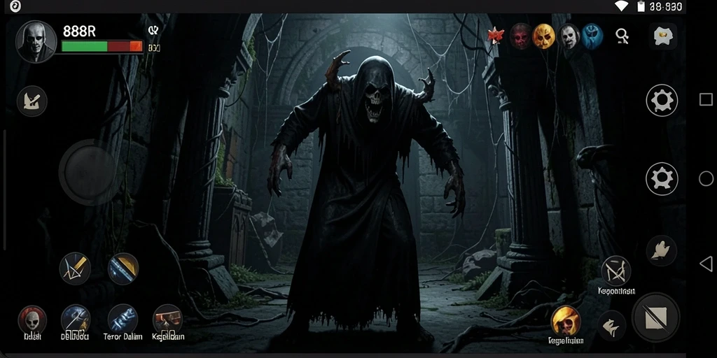 Screenshot utama dari gameplay menegangkan 888R.
