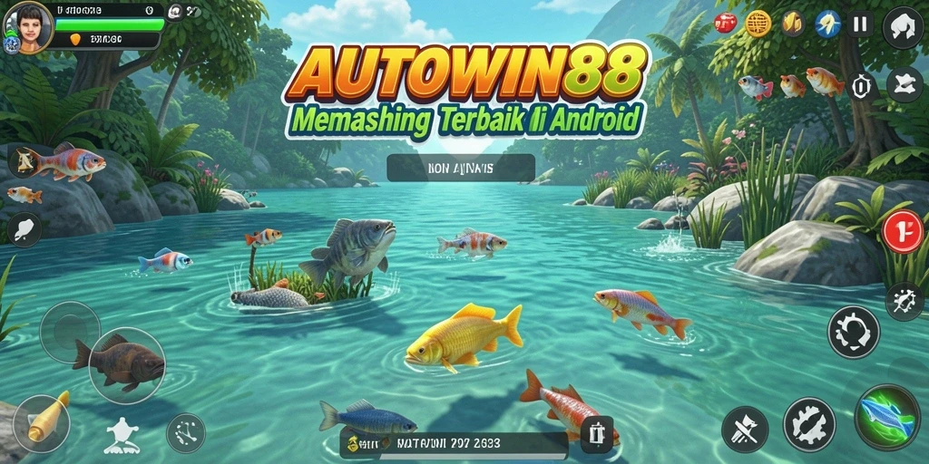 Tampilan gameplay AUTOWIN88 yang menarik dan penuh aksi memancing.
