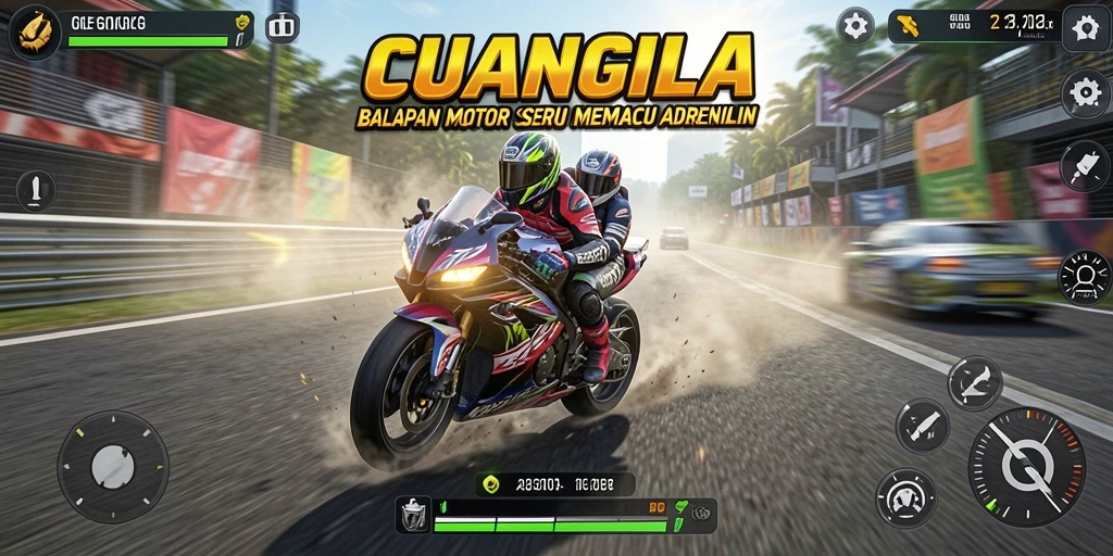 Tampak seru dari gameplay CUANGILA dengan adrenalin tinggi.