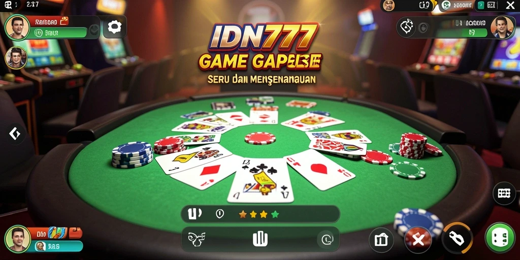 Tampilan gameplay Gaple yang menarik dan menyenangkan di IDN777.