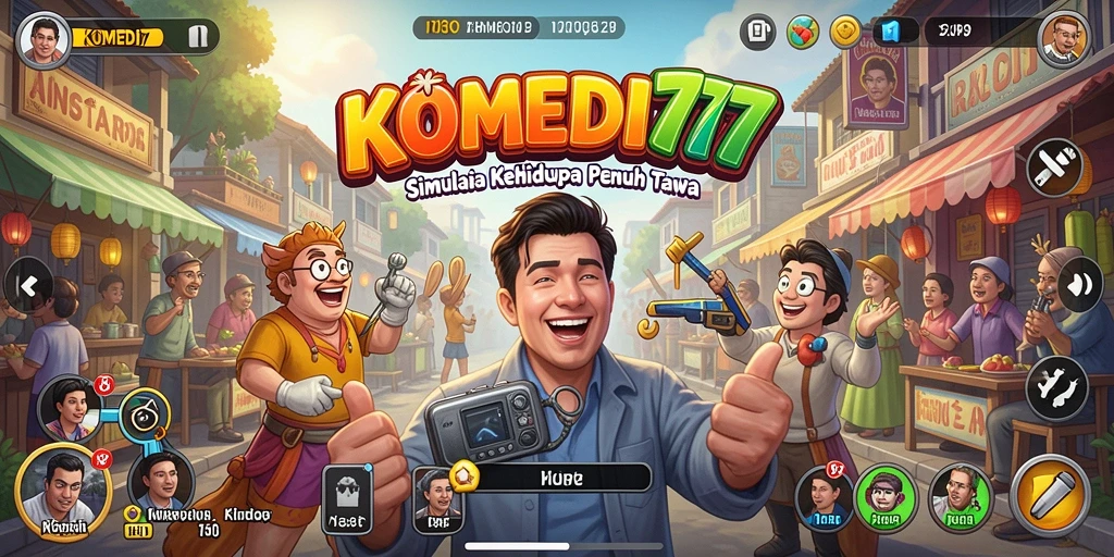 Karakter lucu dan adegan konyol dalam KOMEDI77.