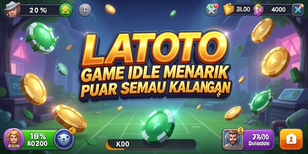 Screenshot gameplay menunjukkan karakter sedang menghasilkan sumber daya dengan otomatis.