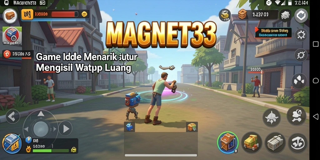 Tangkapan layar utama MAGNET33 menampilkan gameplay Idle yang seru.