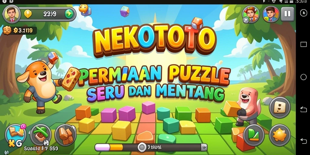 Tampilan gameplay NEKOTOTO dengan berbagai tantangan Puzzle yang menarik.