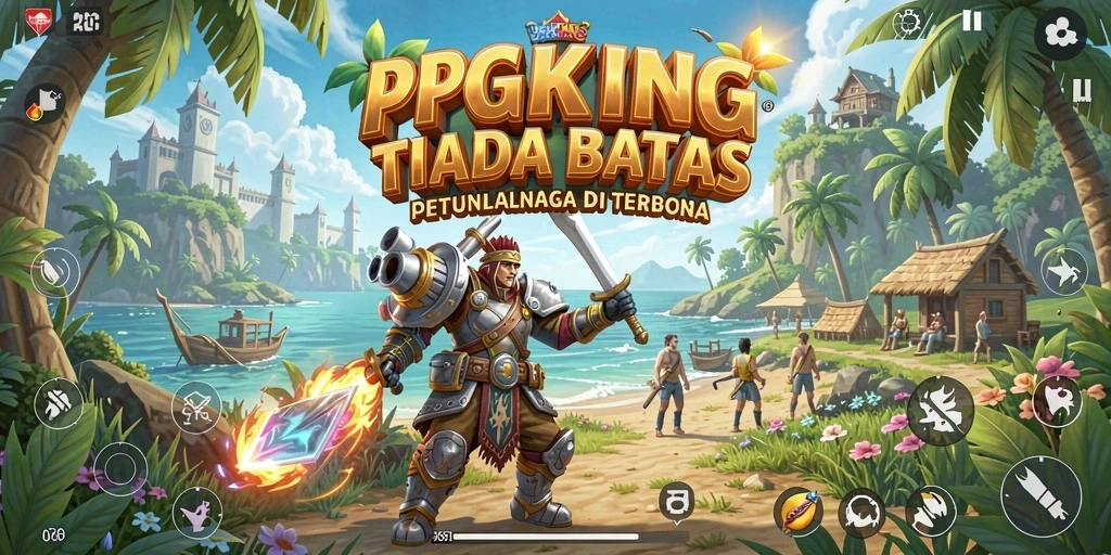 Screenshot PGKING menampilkan gameplay Open World yang luas dan mendetail.