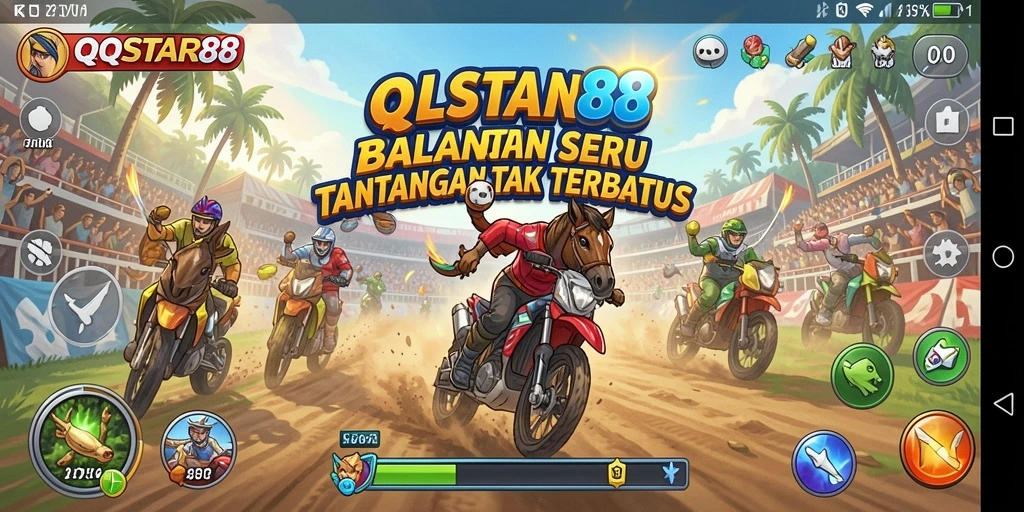 Tampilan gameplay seru dari balapan cepat di QQSTAR88.