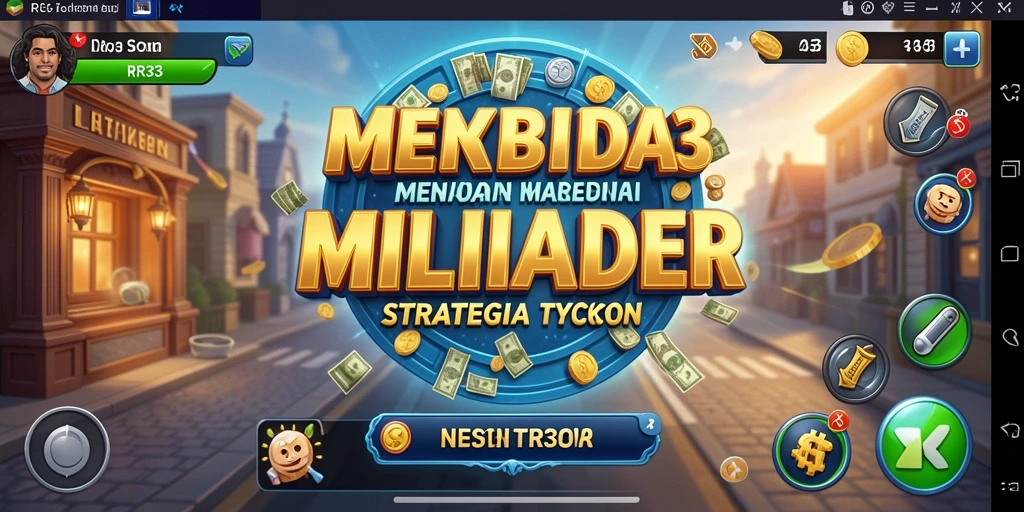 Screenshot gameplay menunjukkan pengelolaan bisnis yang menarik dalam RR33.