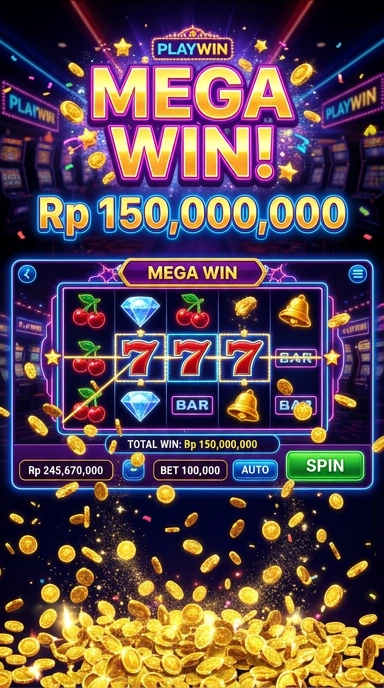 Screenshot antarmuka pengguna aplikasi playwin yang intuitif.
